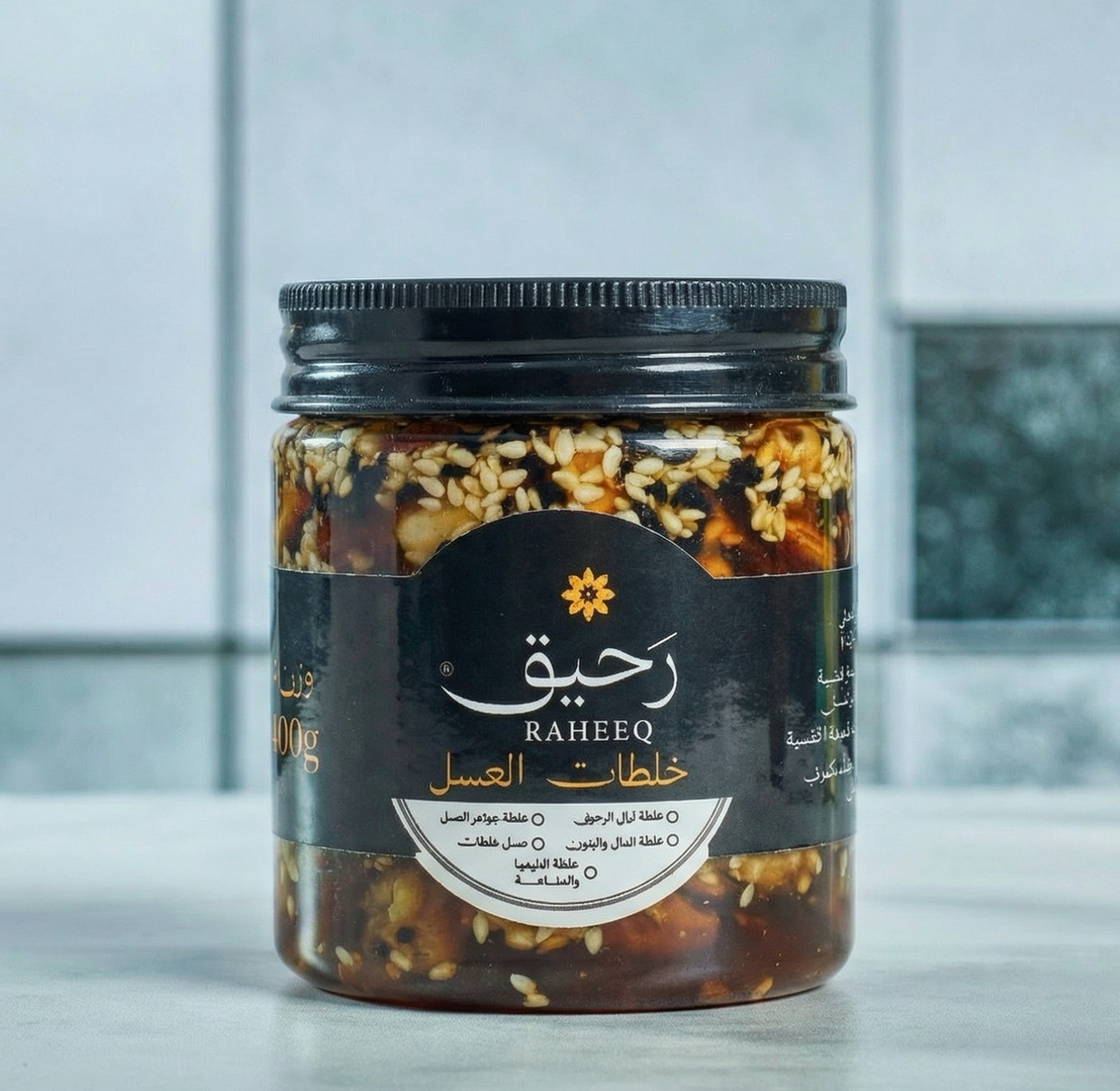 المختوم الفلسطيني من رحيق - خلطة عسل بقوام غني